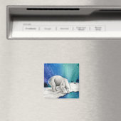 Aurora Polar Bear Magnet (In Situ (Geschirrspüler))