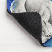 Aurora Polar Bear Mousepad (Ecke)