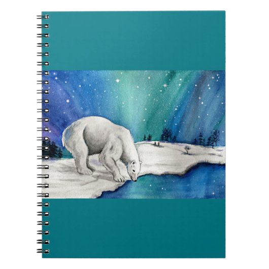 Aurora Polar Bear Notizblock (Vorderseite)