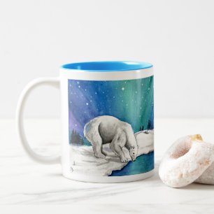 Aurora Polar Bear Zweifarbige Tasse