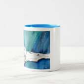 Aurora Polar Bear Zweifarbige Tasse (Mittel)