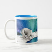 Aurora Polar Bear Zweifarbige Tasse (Links)