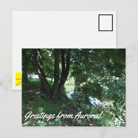 Aurora Postkarte (Vorne/Hinten)
