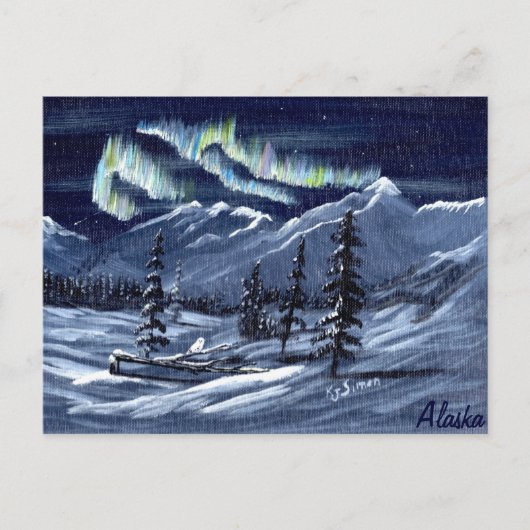 Aurora-Postkarte der Natur Postkarte (Vorderseite)