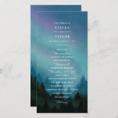 Aurora-Programmkarte Save The Date (Vorne/Hinten)