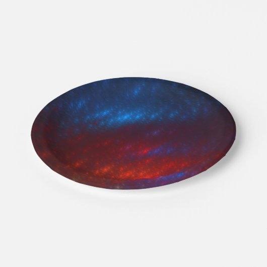Aurora Pulse Pappteller (Schrägansicht)
