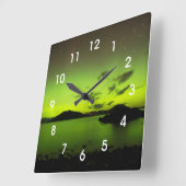 Aurora Quadratische Wanduhr (Winkel)