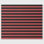 Aurora-Rot-Schwarz gestreift Geschenkpapier (Flach)