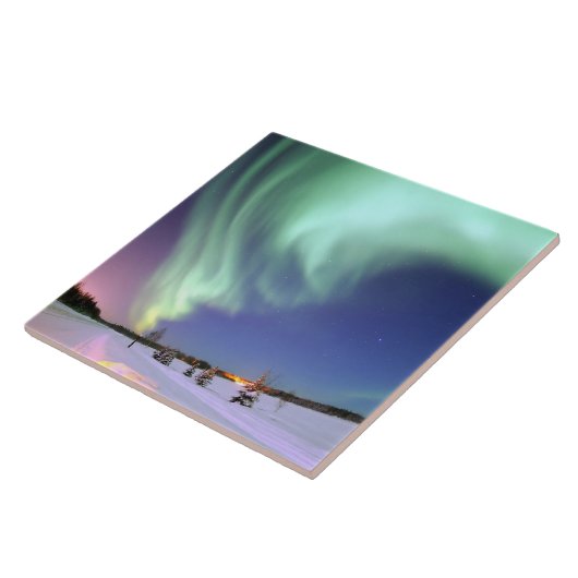Aurora - schöne Nordlichter Fliese (Seite)