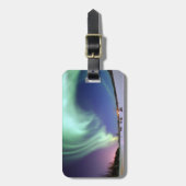 Aurora - schöne Nordlichter Gepäckanhänger (Vorderseite vertikal)