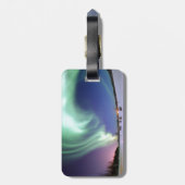 Aurora - schöne Nordlichter Gepäckanhänger (Rückseite vertikal)