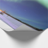 Aurora - Schöne Nordlichter Geschenkpapier (Ecke)