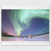 Aurora - Schöne Nordlichter Geschenkpapier (Flach)