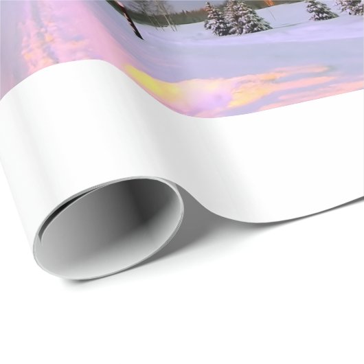 Aurora - Schöne Nordlichter Geschenkpapier (Rolleneckpunkt)