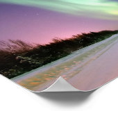 Aurora - Schöne Nordlichter Poster (Ecke)