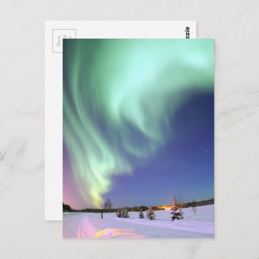 Aurora - Schöne Nordlichter Postkarte (Vorne/Hinten)
