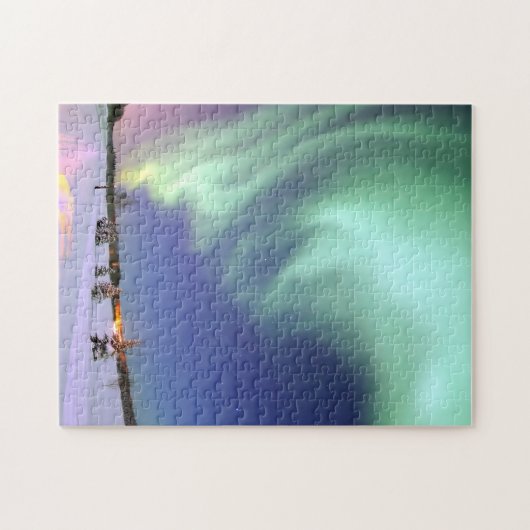 Aurora - schöne Nordlichter Puzzle (Horizontal)