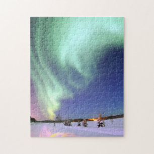 Aurora - schöne Nordlichter Puzzle