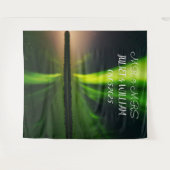 Aurora Script Mr. & Mrs. Wedding Backdrop Banner Wandteppich (Vorderseite (Horizontal))