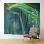 Aurora Script Mr. & Mrs. Wedding Backdrop Banner Wandteppich (Beispiel (Horizontal))