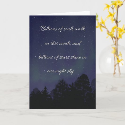 Aurora Skies Karte (Gelbe Blume)