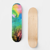Aurora Skies Skateboard (Vorderseite)