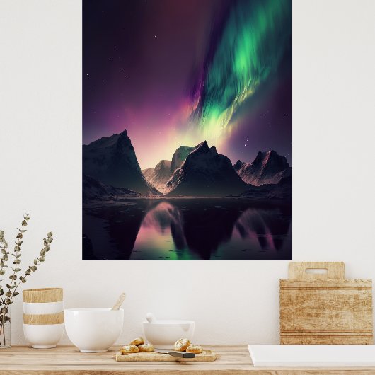 Aurora Sky Lights Poster (Küche)