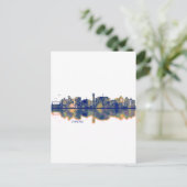 Aurora Skyline Feiertagspostkarte (Stehend Vorderseite)