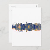 Aurora Skyline Feiertagspostkarte (Vorne/Hinten)