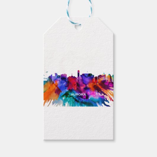 Aurora Skyline Geschenkanhänger (Vorderseite)