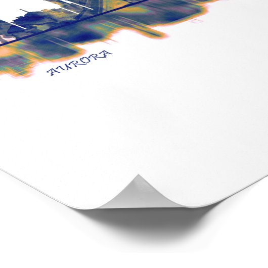 Aurora Skyline Poster (Ecke)