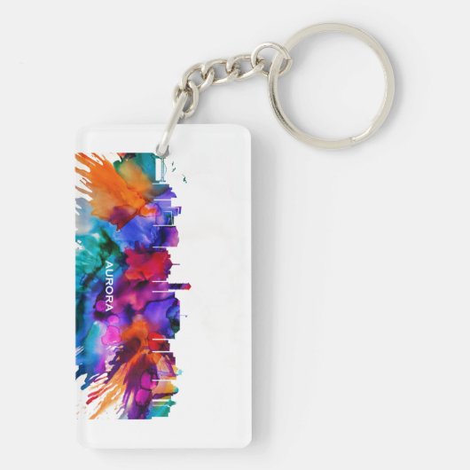 Aurora Skyline Schlüsselanhänger (Rückseite)