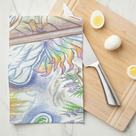 Aurora Song Geschirrtuch (Viertel Falte)