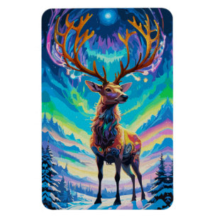 Aurora Stag: Magie in der Nacht Magnet