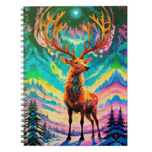 Aurora Stag: Magie in der Nacht Notizblock
