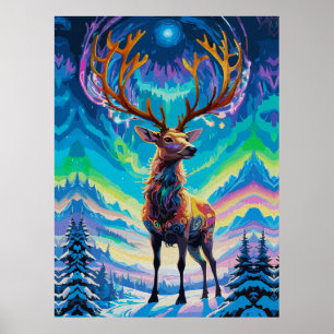 Aurora Stag: Magie in der Nacht Poster