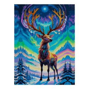 Aurora Stag: Magie in der Nacht Poster