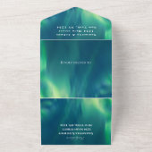 Aurora Starry Night Stars Hochzeitsfeier All In One Einladung (Außenbereich)