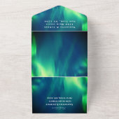 Aurora Starry Night Stars Sky Wedding All in one All In One Einladung (Außenbereich)