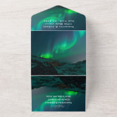 Aurora Starry Night Stars Sky Wedding All in One I Einladung (Außenbereich)