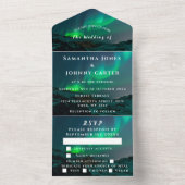 Aurora Starry Night Stars Sky Wedding All in One I Einladung (Innen Boden)