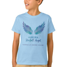 Aurora-Sternenfall-Engel-Shirt gehüllt in Aurora