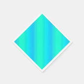Aurora Streifen - blau, aqua, türkis Serviette (Ecke)