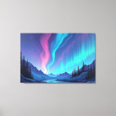 Aurora Tide – Premium 36"x24" Fluid Art Leinwand (Vorderseite)