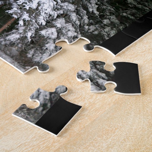 Aurora über dem Nebengebäude Puzzle (Seite)