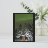 Aurora über dem Outhouse Postkarte (Stehend Vorderseite)