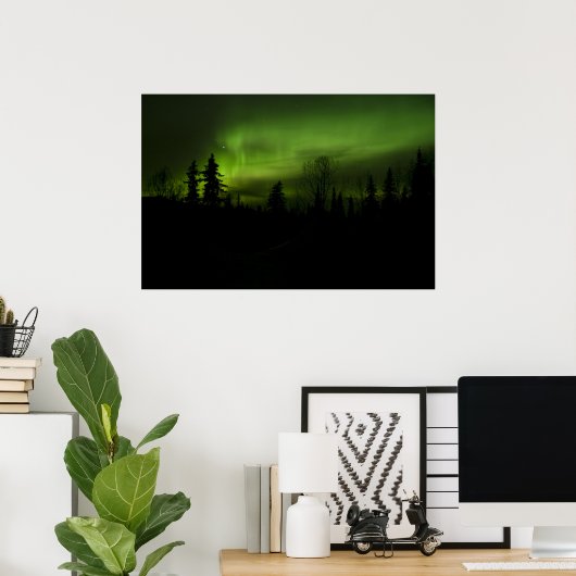 Aurora über Denali-Plakat Poster (Heimbüro)