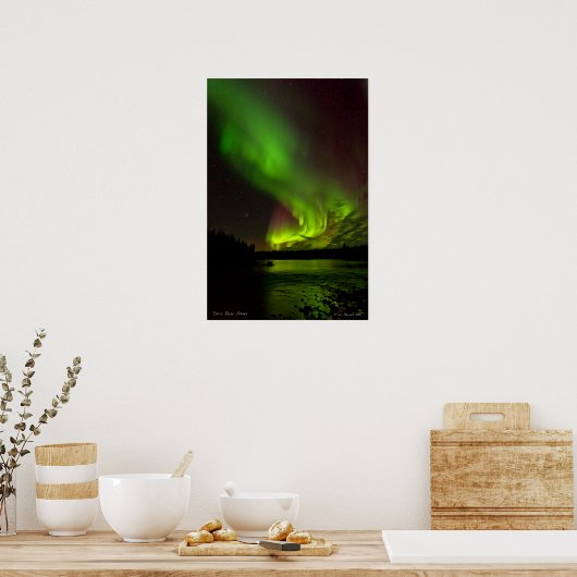 Aurora über der Salcha Poster (Küche)