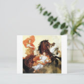 Aurora und Apollo Antique Malerei Mythologie Kunst Postkarte (Stehend Vorderseite)