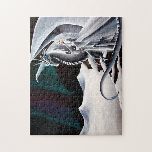 Aurora und Drache Puzzle (Vertikal)
